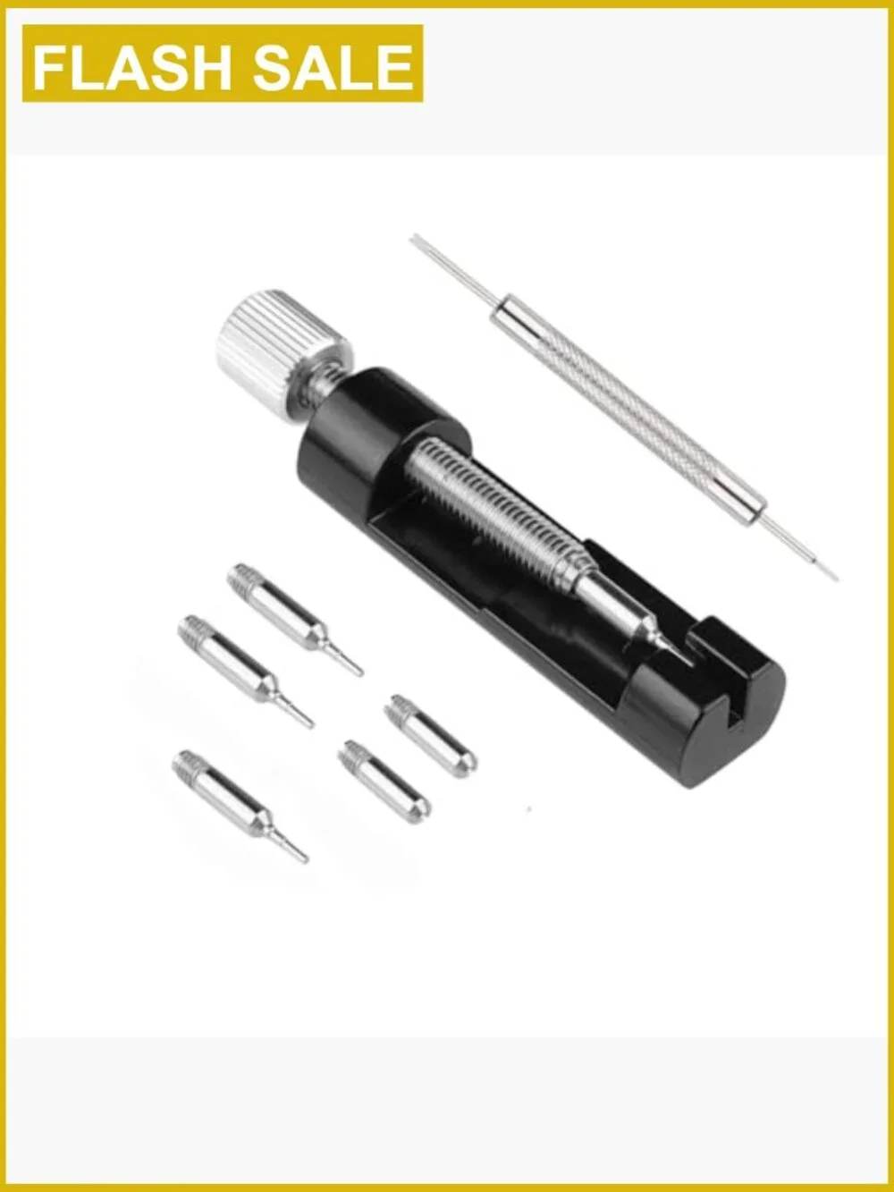 Watch Link Removal Kit with Pin Punches and Extra Needles for Strap Sizing